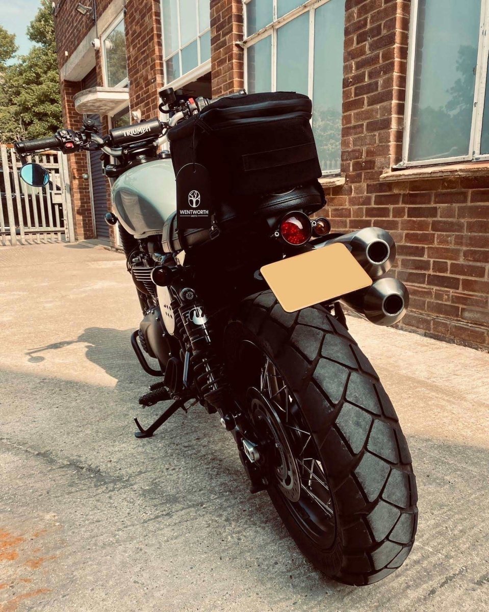 Wentworth Switchback Black Motorcycle Tail Bag / Backpack 
