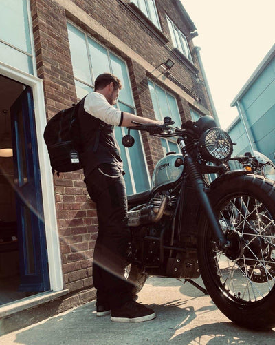 Wentworth Switchback Black Motorcycle Tail Bag / Backpack