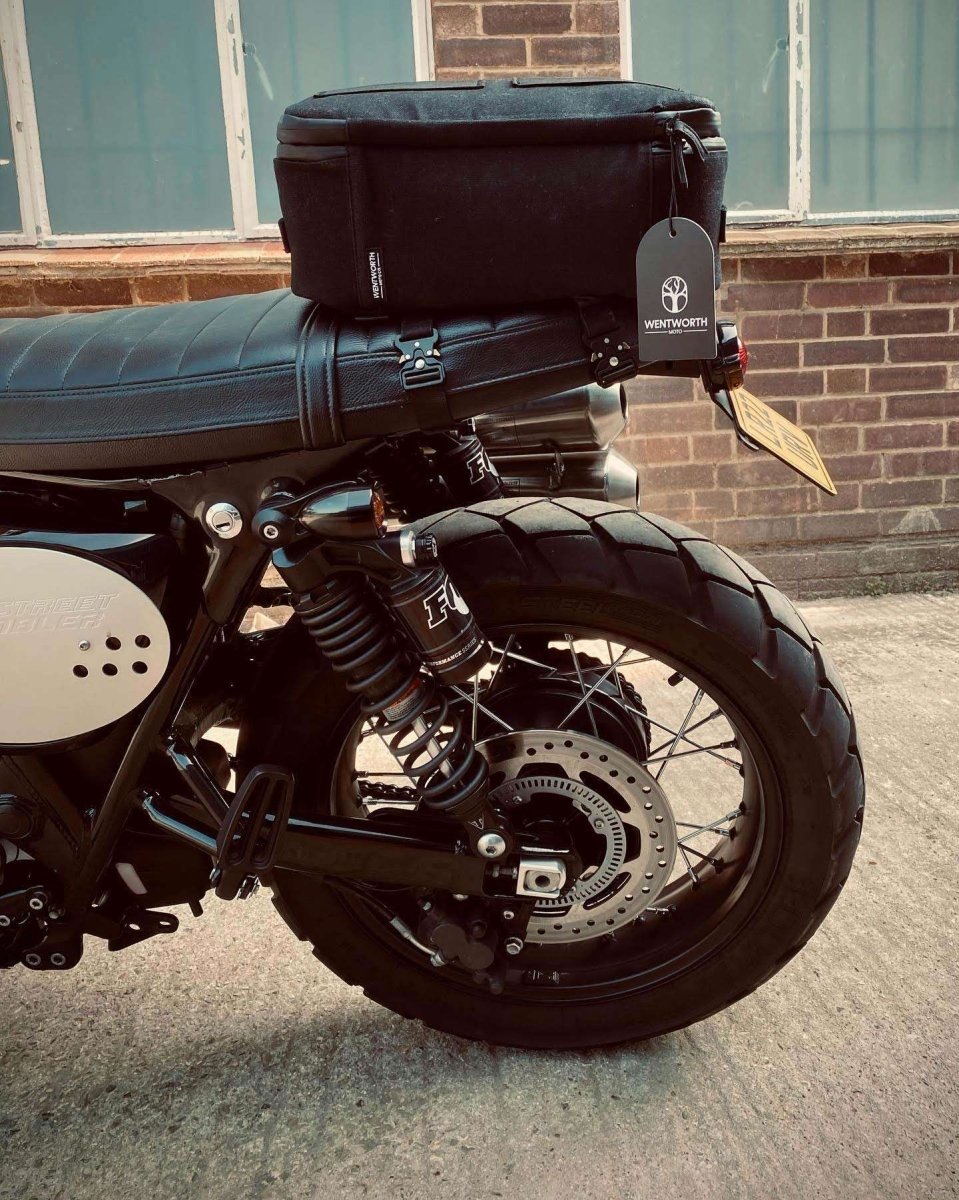 Wentworth Switchback Black Motorcycle Tail Bag / Backpack