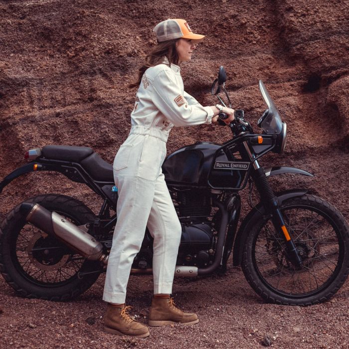 Wildust Sisters Aviator Ladies Jumpsuit - Ecru | Veloce Club