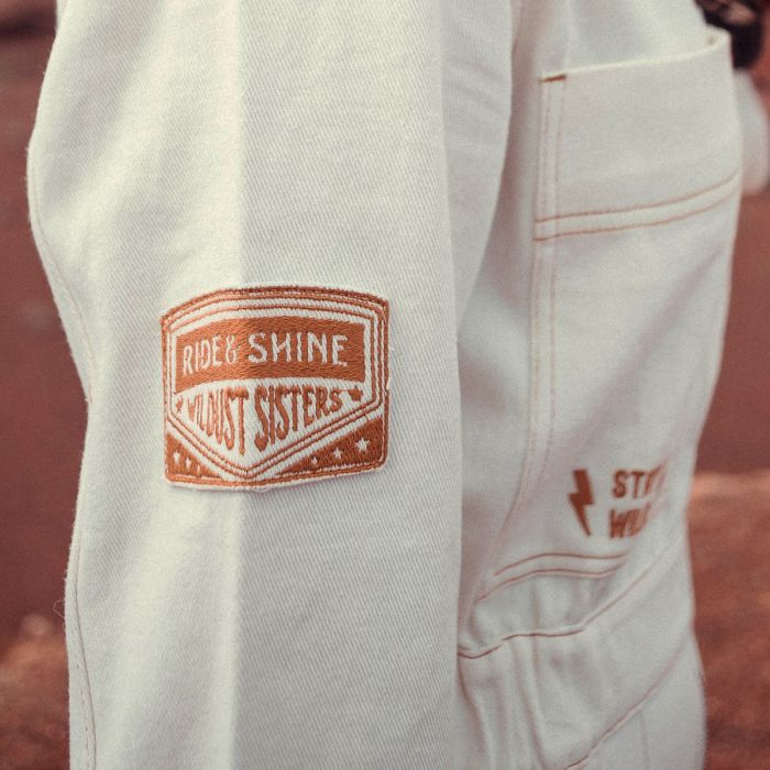 Wildust Sisters Aviator Ladies Jumpsuit - Ecru | Veloce Club