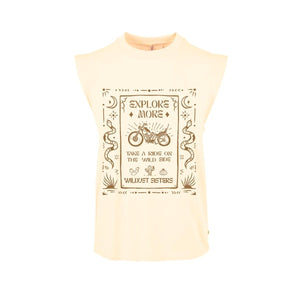 Wildust Sisters Explore Tank in Cream - available at Veloce Club
