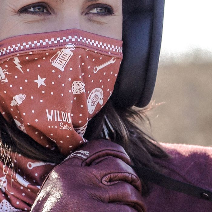 Wildust Sisters Neck Tube - Red Chilli | Veloce Club