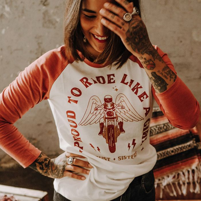 Wildust Sisters Ride Like a Girl Long Sleeve Tee