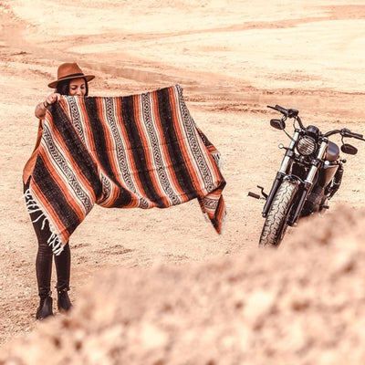 Wildust Sisters Mexican Rug with leather strap | Veloce Club