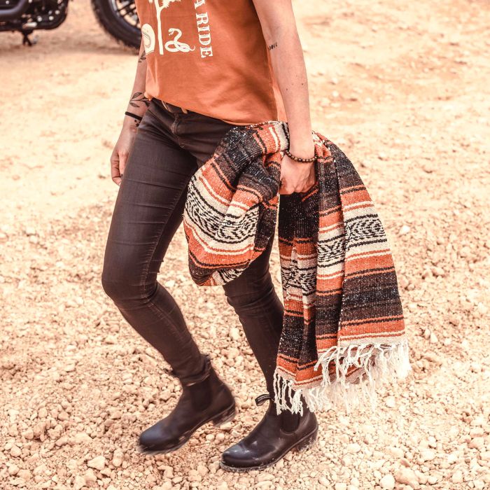 Wildust Sisters Mexican Rug with leather strap | Veloce Club