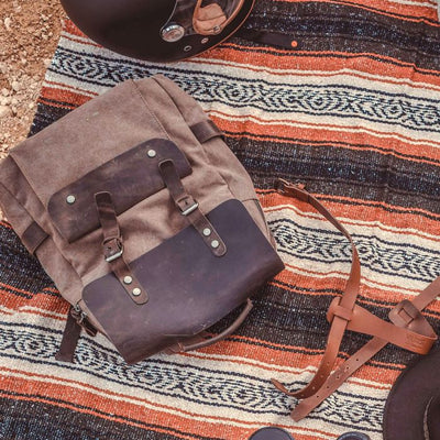 Wildust Sisters Mexican Rug with leather strap | Veloce Club