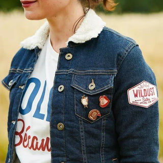 Wildust Sisters Sherpa Jacket in Denim 