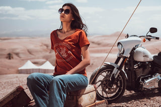 Wildust Sisters Speed Goddess T-Shirt in Red - available at Veloce Club