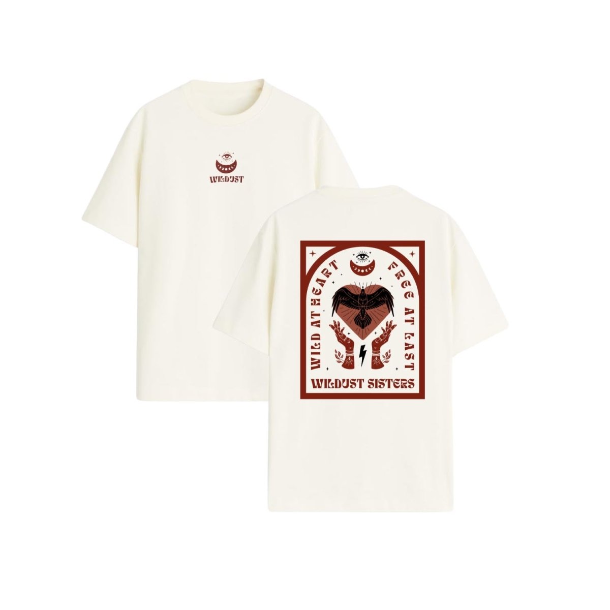 Wildust Sisters Wild Heart T-Shirt - Off White | Veloce Club
