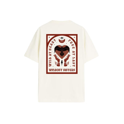 Wildust Sisters Wild Heart T-Shirt - Off White | Veloce Club
