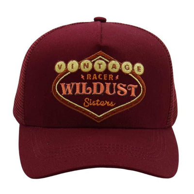 Wildust Sisters Vegas Trucker Cap in Burgundy | Veloce Club